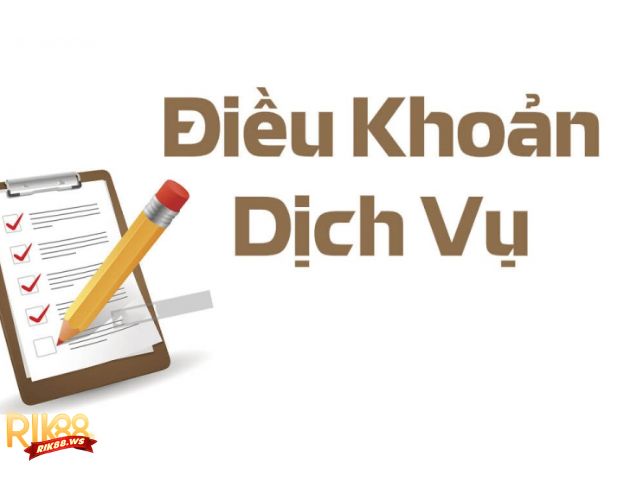 Điều khoản khi đăng ký tài khoản 